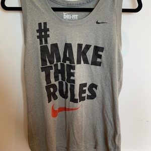 Nike make the rules logo dri fit